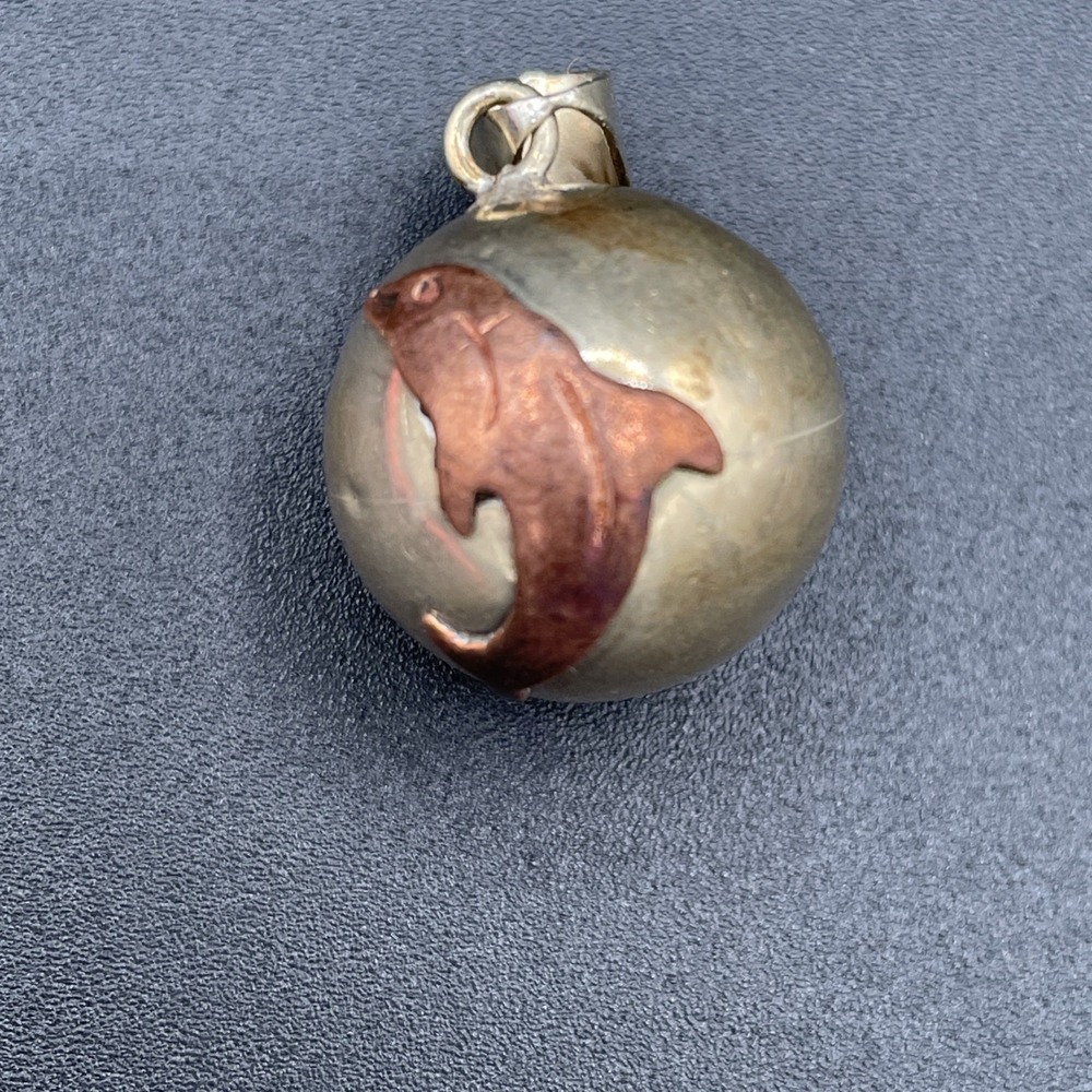 Dolphin Harmony Ball "Angel Caller" Chime Bell Necklace Pendant Ocean Calming